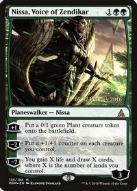 Nissa, Voice of Zendikar — Prerelease Cards