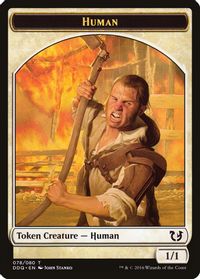 Human Token — Duel Decks: Blessed vs. Cursed