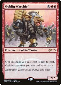 Goblin Warchief (2016) — FNM Promos