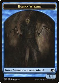 Human Wizard Token — Eldritch Moon