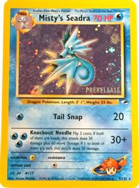 Misty's Seadra (Prerelease) — WoTC Promo