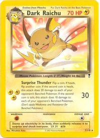 Dark Raichu - 7/110 (WotC Legendary Collection) — Deck Exclusives