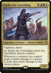 Saskia the Unyielding (Commander 2016) — Oversize Cards