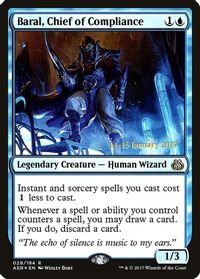 Baral, Chief of Compliance — Prerelease Cards
