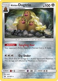Alolan Dugtrio — SM Base Set