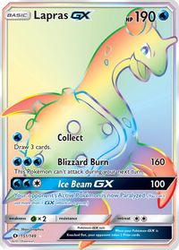 Lapras GX (Secret) — SM Base Set