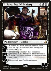 Liliana, Death's Majesty — Prerelease Cards