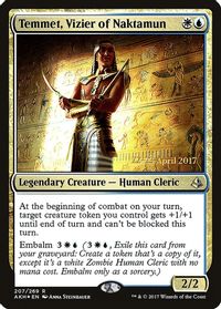 Temmet, Vizier of Naktamun — Prerelease Cards