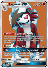 Lycanroc GX (Full Art) — SM - Guardians Rising