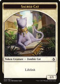 Sacred Cat // Insect Double-Sided Token — Amonkhet