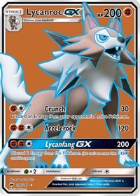 Lycanroc GX (Full Art) — SM - Burning Shadows