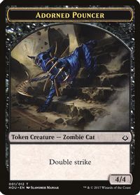 Adorned Pouncer // Horse Double-Sided Token — Hour of Devastation