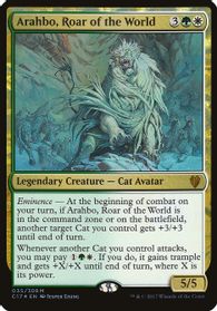 Arahbo, Roar of the World (Commander 2017) — Oversize Cards