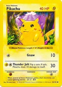Pikachu (Red Cheeks) — Base Set (Shadowless)