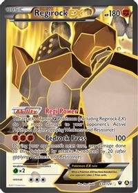 Regirock EX - 43a/124 — Alternate Art Promos