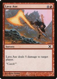 Lava Axe — 10th Edition