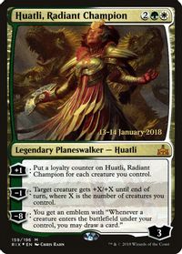 Huatli, Radiant Champion — Prerelease Cards