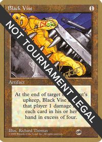Black Vise - 1996 Bertrand Lestree (4ED) (SB) — World Championship Decks