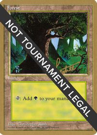 Forest (C) - 1996 Bertrand Lestree (4ED) — World Championship Decks