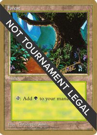 Forest (B) - 1996 Bertrand Lestree (4ED) — World Championship Decks