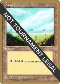 Plains (A) - 1996 Bertrand Lestree (4ED) — World Championship Decks
