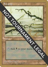 Swamp (C) - 1996 George Baxter (4ED) — World Championship Decks