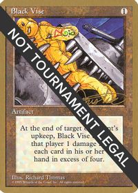 Black Vise - 1996 Mark Justice (4ED) — World Championship Decks
