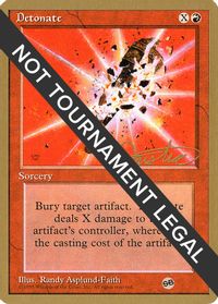 Detonate - 1996 Mark Justice (4ED) (SB) — World Championship Decks