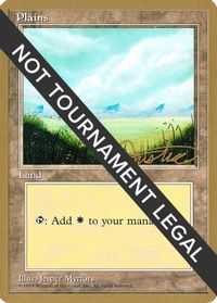 Plains (A) - 1996 Mark Justice (4ED) — World Championship Decks