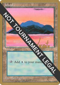 Island (C) - 1996 Michael Loconto (4ED) — World Championship Decks