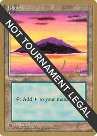 Island (A) - 1996 Michael Loconto (4ED) — World Championship Decks