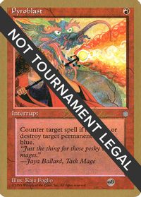 Pyroblast - 1998 Brian Selden (ICE) (SB) — World Championship Decks