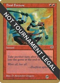 Final Fortune - 1998 Ben Rubin (MIR) (SB) — World Championship Decks
