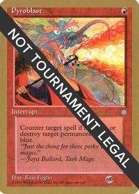 Pyroblast - 1998 Ben Rubin (ICE) (SB) — World Championship Decks