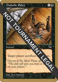 Diabolic Edict - 1999 Jakub Slemr (TMP) — World Championship Decks