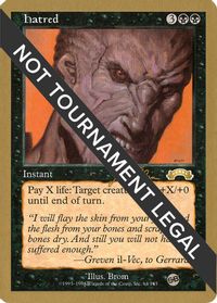 Hatred - 1999 Jakub Slemr (EXO) (SB) — World Championship Decks