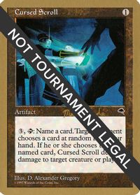 Cursed Scroll - 1999 Matt Linde (TMP) — World Championship Decks