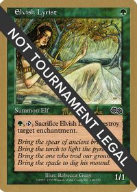 Elvish Lyrist - 1999 Matt Linde (USG) — World Championship Decks