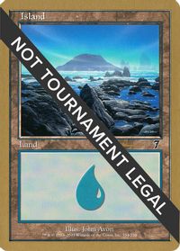 Island (334) - 2001 Alex Borteh (7ED) — World Championship Decks