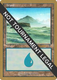 Island (333) - 2001 Alex Borteh (7ED) — World Championship Decks