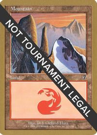 Mountain (337) - 2001 Jan Tomcani (7ED) — World Championship Decks