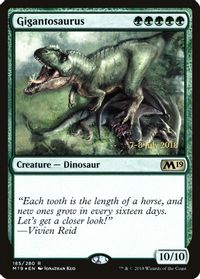 Gigantosaurus — Prerelease Cards
