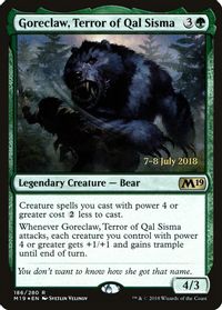Goreclaw, Terror of Qal Sisma — Prerelease Cards