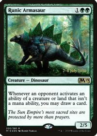 Runic Armasaur — Prerelease Cards