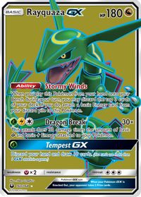 Rayquaza GX (Full Art) — SM - Celestial Storm