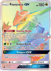 Rayquaza GX (Secret) — SM - Celestial Storm