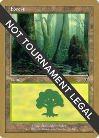 Forest (329) - 2002 Brian Kibler (7ED) — World Championship Decks
