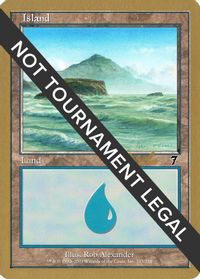 Island (333) - 2002 Carlos Romao (7ED) — World Championship Decks