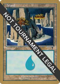 Island (332) - 2002 Carlos Romao (7ED) — World Championship Decks