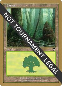 Forest (329) - 2002 Raphael Levy (7ED) — World Championship Decks